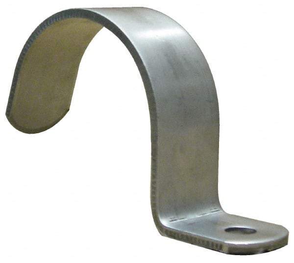 Empire - 1-1/2" Pipe, Grade 304 Stainless Steel," Pipe or Conduit Strap - 1 Mounting Hole - Caliber Tooling