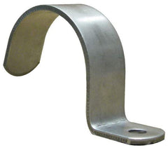 Empire - 1-1/4" Pipe, Grade 304 Stainless Steel," Pipe or Conduit Strap - 1 Mounting Hole - Caliber Tooling
