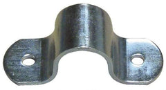 Empire - 1-1/4 Pipe, Carbon Steel, Electro Galvanized Pipe or Tube Strap - 2 Mounting Holes - Caliber Tooling