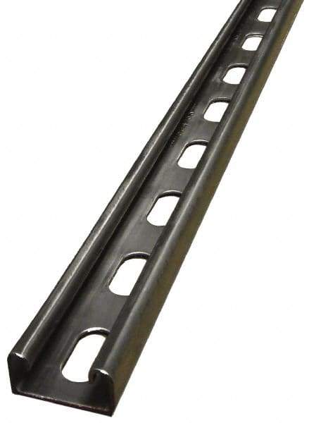 Empire - 10' Long x 1-5/8" Wide x 13/16" High, 14 Gauge, Stainless Steel, Punched Framing Channel & Strut - Caliber Tooling