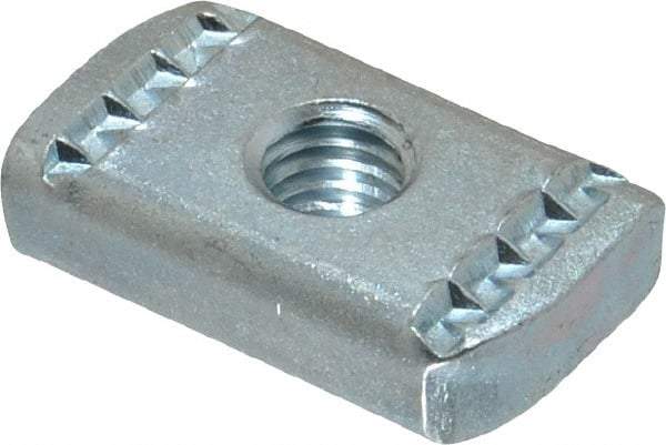 Empire - 3/8" Rod, Electro Galvanized Carbon Steel Strut Nut - Used for Attaching Hanger Rod or Other Accessories to Strut - Caliber Tooling