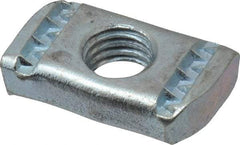 Empire - 1/2" Rod, Electro Galvanized Carbon Steel Strut Nut - Used for Attaching Hanger Rod or Other Accessories to Strut - Caliber Tooling