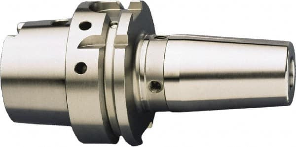 HAIMER - 20mm Hole Diam, HSK63A Taper Shank Shrink Fit Tool Holder & Adapter - 130mm Projection, 33mm Nose Diam, 52mm Clamping Depth, 25,000 RPM, Through Coolant - Exact Industrial Supply