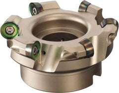 Sumitomo - 5" Cut Diam, 3/8" Max Depth, 1-1/2" Arbor Hole, 6 Inserts, QP.T 6416 Insert Style, Indexable Copy Face Mill - WRCX Cutter Style, 2-1/2 High, Series WaveMill - Caliber Tooling