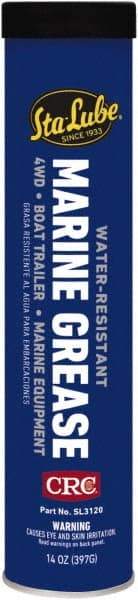 CRC - 14 oz Cartridge Aluminum Complex Gel Paste Grease - Blue, Nonflammable, 325°F Max Temp, NLGIG 2, - Caliber Tooling