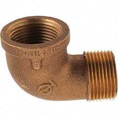 Merit Brass - Class 125, 1" Internal Pipe, Brass 90° Street Elbow - FNPT x MNPT - Caliber Tooling