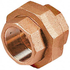 Merit Brass - Class 125, 1" Internal Pipe, Lead Free Brass Union - FNPT x FNPT - Caliber Tooling