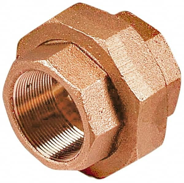 Merit Brass - Class 125, 3/8" Internal Pipe, Lead Free Brass Union - FNPT x FNPT - Caliber Tooling