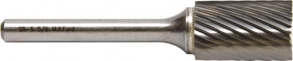 M.A. Ford - 2.4mm Cut Diam, 3mm Shank Diam, Cylinder with End Cut Head Fine Cut Burr - Carbide, End Cut End, 11.1mm LOC, 38mm OAL - Caliber Tooling