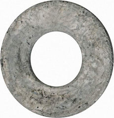 Value Collection - 1-1/8" Screw, Grade 2 Steel USS Flat Washer - 1.243" ID x 2.78" OD, 0.192" Thick, Galvanized Finish - Caliber Tooling