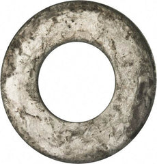 Value Collection - 2" Screw, Grade 2 Steel USS Flat Washer - 2.115" ID x 4.545" OD, 0.213" Thick, Galvanized Finish - Caliber Tooling