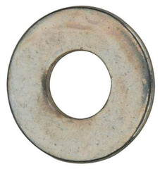 Value Collection - #2 Screw, Grade 2 Steel SAE Flat Washer - 3/32" ID x 7/32" OD, 0.021" Thick, Zinc-Plated Finish - Caliber Tooling