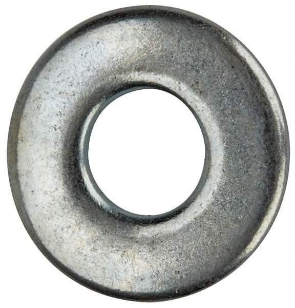 Value Collection - #8 Screw, Grade 2 Steel SAE Flat Washer - 3/16" ID x 7/16" OD, 0.065" Thick, Zinc-Plated Finish - Caliber Tooling