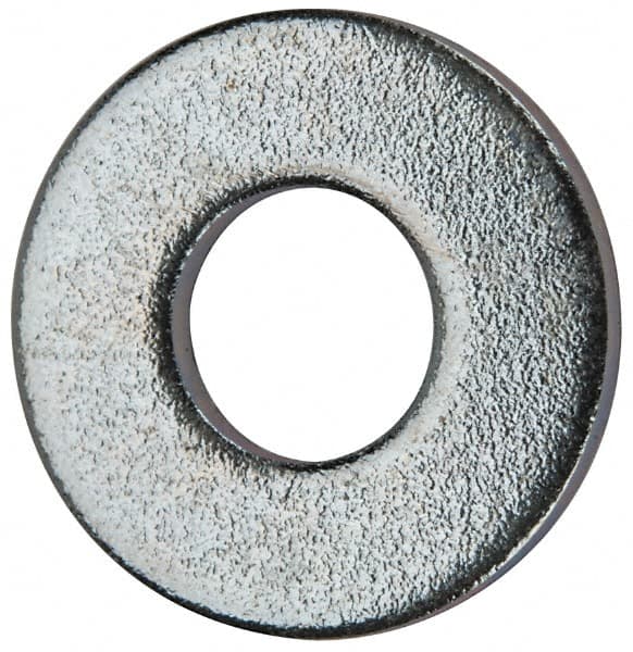 Value Collection - #10 Screw, Grade 2 Steel SAE Flat Washer - 7/32" ID x 1/2" OD, 0.065" Thick, Zinc-Plated Finish - Caliber Tooling