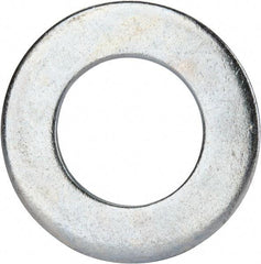 Value Collection - 1-1/8" Screw, Grade 2 Steel SAE Flat Washer - 1-3/16" ID x 2-1/4" OD, 0.16" Thick, Zinc-Plated Finish - Caliber Tooling