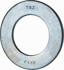 Value Collection - 2" Screw, Grade 2 Steel SAE Flat Washer - 2-1/8" ID x 3-3/4" OD, 0.201" Thick, Zinc-Plated Finish - Caliber Tooling