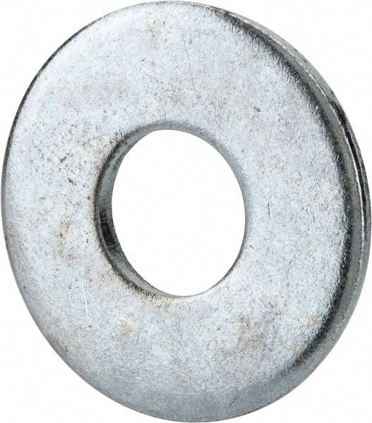 Value Collection - 5/8" Screw, Grade 2 Steel USS Flat Washer - 0.681" ID x 1.78" OD, 0.16" Thick, Zinc-Plated Finish - Caliber Tooling