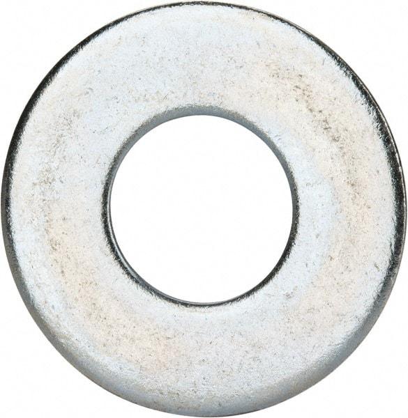 Value Collection - 1-1/8" Screw, Grade 2 Steel USS Flat Washer - 1.243" ID x 2.78" OD, 0.192" Thick, Zinc-Plated Finish - Caliber Tooling