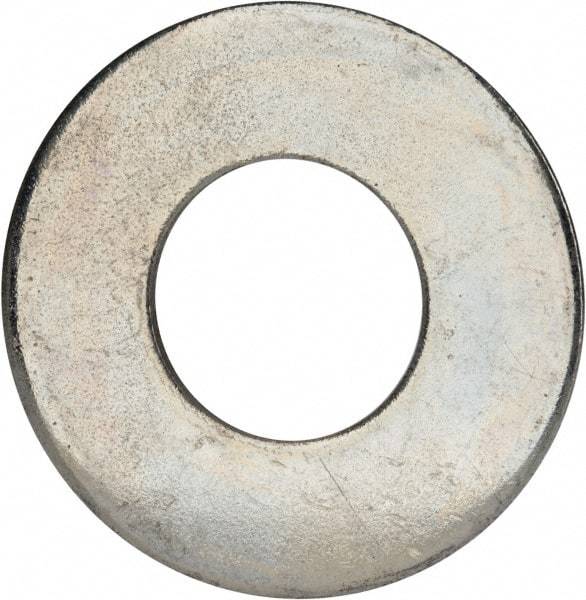 Value Collection - 1-1/2" Screw, Grade 2 Steel USS Flat Washer - 1.615" ID x 3.545" OD, 0.213" Thick, Zinc-Plated Finish - Caliber Tooling