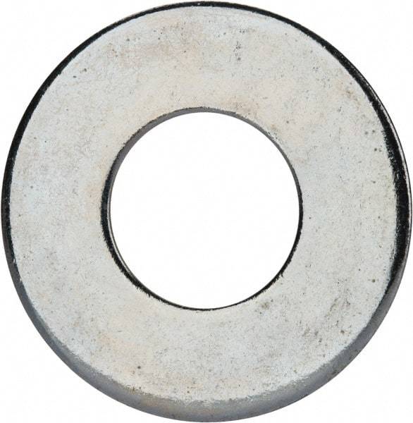 Value Collection - 1-1/4" Screw, Grade 2 Steel USS Flat Washer - 1.368" ID x 3.03" OD, 0.192" Thick, Zinc-Plated Finish - Caliber Tooling