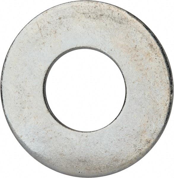 Value Collection - 1-3/8" Screw, Grade 2 Steel USS Flat Washer - 1.49" ID x 3.295" OD, 0.213" Thick, Zinc-Plated Finish - Caliber Tooling