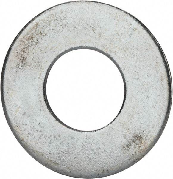 Value Collection - 1-1/2" Screw, Grade 2 Steel USS Flat Washer - 1.615" ID x 3.545" OD, 0.213" Thick, Zinc-Plated Finish - Caliber Tooling