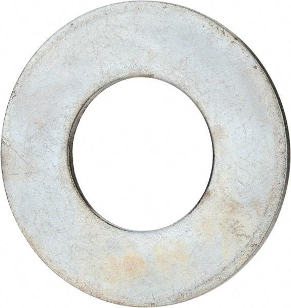 Value Collection - 2-1/4" Screw, Grade 2 Steel USS Flat Washer - 2.365" ID x 4.795" OD, 0.248" Thick, Zinc-Plated Finish - Caliber Tooling