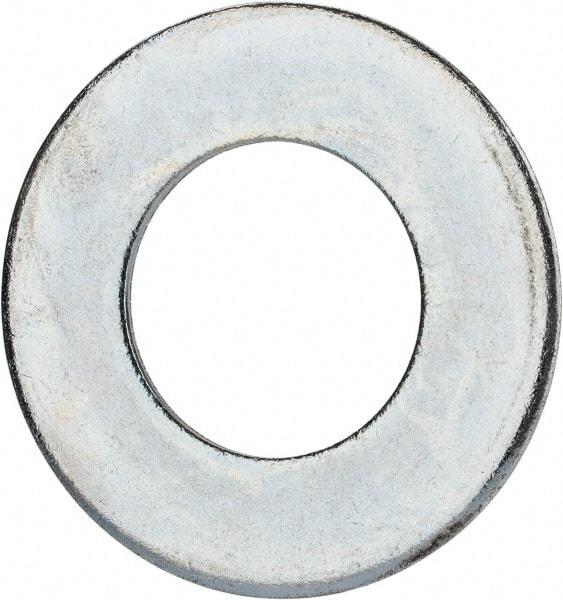 Value Collection - 2-1/2" Screw, Grade 2 Steel USS Flat Washer - 2.615" ID x 5.045" OD, 0.28" Thick, Zinc-Plated Finish - Caliber Tooling