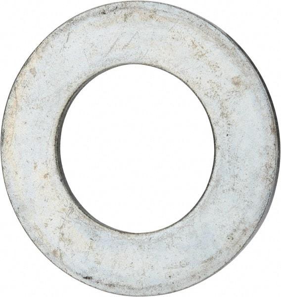 Value Collection - 3" Screw, Grade 2 Steel USS Flat Washer - 3.115" ID x 5.565" OD, 0.327" Thick, Zinc-Plated Finish - Caliber Tooling