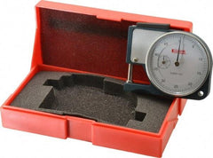 SPI - 0 to 1/2 Inch Measurement, 0.0005 Inch Graduation, 1/2 Inch Throat Depth, Dial Thickness Gage - 1-7/8 Inch Dial Diameter - Caliber Tooling