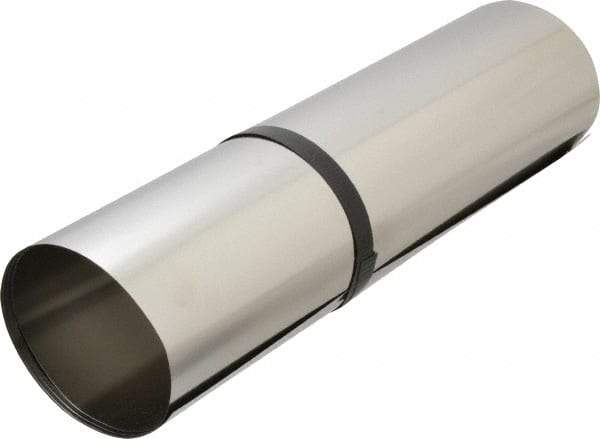 Made in USA - 1 Piece, 50 Inch Long x 12 Inch Wide x 0.002 Inch Thick, Roll Shim Stock - Stainless Steel - Caliber Tooling