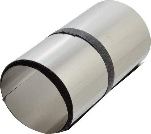 Made in USA - 1 Piece, 100 Inch Long x 6 Inch Wide x 0.002 Inch Thick, Roll Shim Stock - Stainless Steel - Caliber Tooling