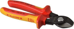 Knipex - 6-1/2" OAL, 1 AWG Capacity, Insulated Cable Cutter Pliers - Standard Head - Caliber Tooling