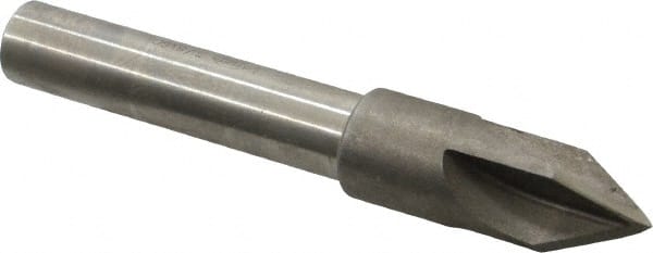 Keo - 5/8" Head Diam, 1/2" Shank Diam, 4 Flute 60° High Speed Steel Countersink - Caliber Tooling