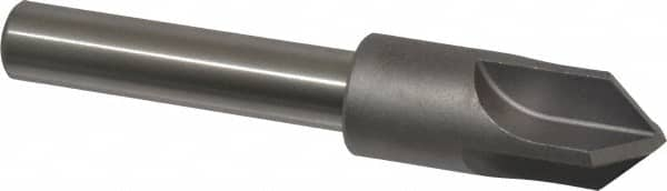 Keo - 3/4" Head Diam, 1/2" Shank Diam, 4 Flute 90° High Speed Steel Countersink - Bright Finish, 4-1/8" OAL, Single End, Straight Shank, Right Hand Cut - Caliber Tooling