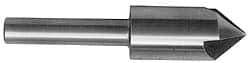 Keo - 7/8" Head Diam, 1/2" Shank Diam, 4 Flute 90° High Speed Steel Countersink - Bright Finish, 4-1/4" OAL, Single End, Straight Shank, Right Hand Cut - Caliber Tooling