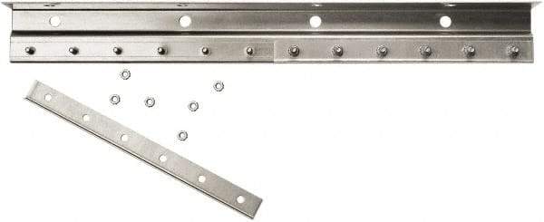 Steiner - 5' Long Galvanized Steel Dock Strip Door Mounting Hardware - Use with Strip Door - Caliber Tooling