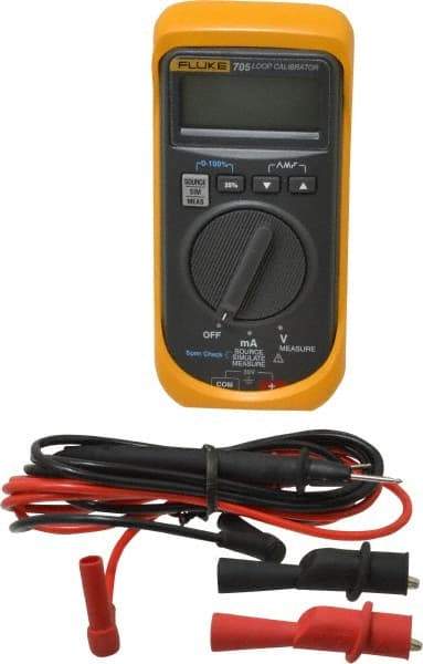 Fluke - 0 VDC to 28 VDC, Current Calibrator - +/-0.025% Basic DC Accuracy, 9V Power Supply - Caliber Tooling