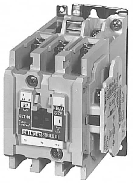 Eaton Cutler-Hammer - 3 Pole, 110 VAC at 50 Hz, 120 VAC at 60 Hz and 600 Volt, 45 Continuous Amp, 1 hp, Open NEMA Combination Starter - ABS Type Approved, cUL Listed, NEMA ICS 2-1993, UL Listed - Caliber Tooling