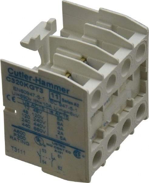 Eaton Cutler-Hammer - Starter Auxiliary Contact - For Use with 10-60A Contactors - Caliber Tooling