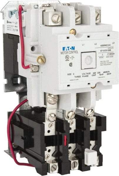 Eaton Cutler-Hammer - 45 Amp, NEMA Size 2, Nonreversible Open Enclosure NEMA Motor Starter - 10 hp at 3 Phase - Caliber Tooling