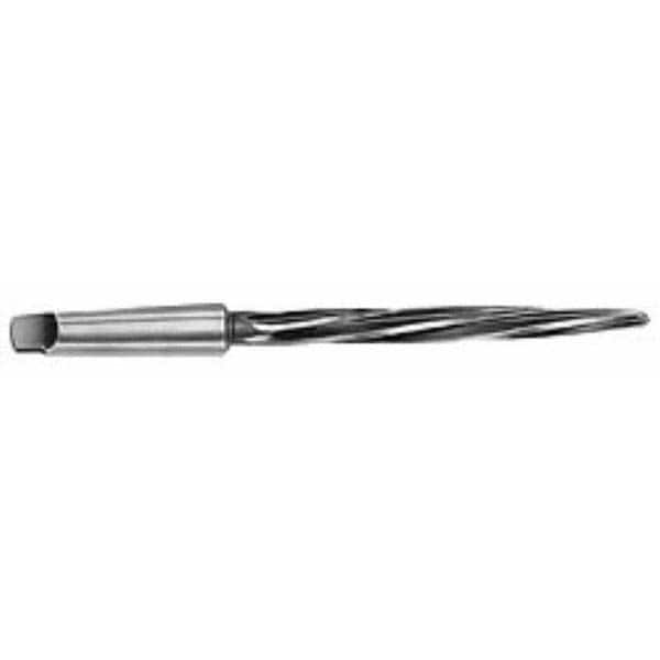 Interstate - 1-5/16" Reamer Diam, 1-1/64" Small End Diam, 4MT Morse Taper Shank, 7-3/8" Flute, Bridge Reamer - Caliber Tooling