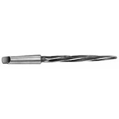 Interstate - 7/8" Reamer Diam, 39/64" Small End Diam, 3MT Morse Taper Shank, 7-3/8" Flute, Bridge Reamer - Caliber Tooling