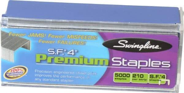 Swingline - 1/4" Leg Length, Galvanized/Low-Carbon Steel Standard Staples - 25 Sheet Capacity, For Use with 210 Full Strip Standard Staplers - Caliber Tooling