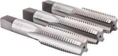 Hertel - 7/8-9 UNC, 4 Flute, Bottoming, Plug & Taper, Bright Finish, High Speed Steel Tap Set - 4-11/16" OAL, 2B/3B Class of Fit - Caliber Tooling