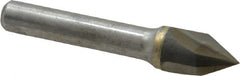 Hertel - 1/2" Head Diam, 3/8" Shank Diam, 3 Flute 60° Solid Carbide Countersink - Caliber Tooling