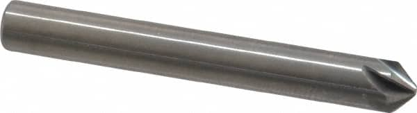 Hertel - 3/16" Head Diam, 3/16" Shank Diam, 6 Flute 90° Solid Carbide Countersink - Caliber Tooling