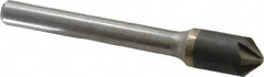 Hertel - 3/8" Head Diam, 1/4" Shank Diam, 6 Flute 90° Solid Carbide Countersink - Caliber Tooling