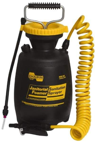 Chapin - 1 Gal Garden Hand Sprayer - Polyethylene Tank, Coiled Hose - Caliber Tooling