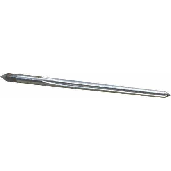 Interstate - #0 Pin, 0.1638" Diam, 0.1287" Small End, 11/64" Diam Straight Shank, 1-11/16" Flute, Taper Pin Reamer - Caliber Tooling